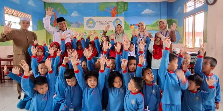 Kemenag Kab Sukabumi Monitoring ASS TKSB PaudQu Baitussalam Cisaat