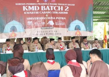 Buka KMD Universitas Nusaputra, Sekda: Peningkatan Kapasitas Sumberdaya Gerakan Pramuka