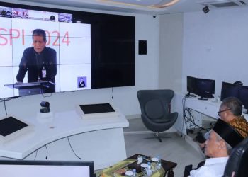 Bupati Ikuti Launching Survei Penilaian Integritas Secara Virtual