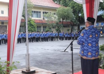 Pada Uapacara Bendera, Bupati Marwan Memohon Maaf Atas Kekurangan Selama Memimpin dan Pamit