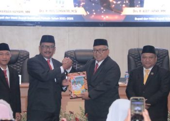 DPRD Gelar Paripurna Serah Terima Jabatan Bupati dan Wakil Bupati Sukabumi