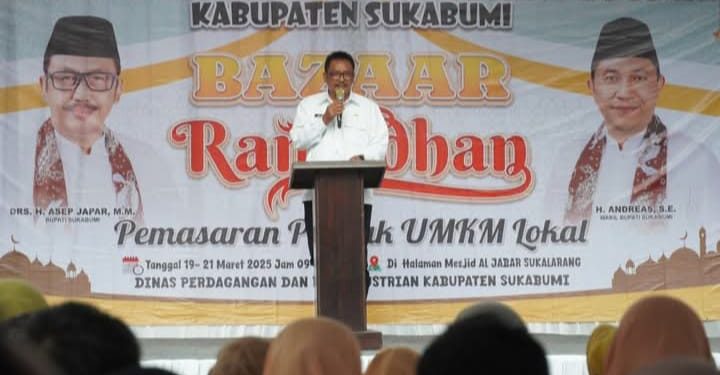 Bupati Asep Japar Buka Bazar Ramadhan di Sukalarang
