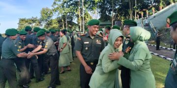 Kodim 0622 Sukabumi Gelar Kenaikan Pangkat Sekaligus Halalbihalal