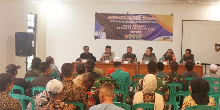 Kodim 0607 Kota Sukabumi Sosialisasikan Program TMMD Tahun 2025 di Desa Cisarua
