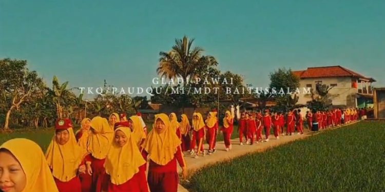 TK Al-Qur’an dan MDT Baitussalam Gelar Gladi Pawai Jelang Milad Baitussalam Ke 40