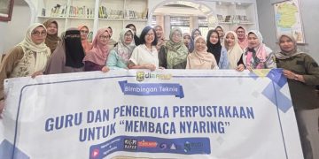 Pengelola Perpus MTs Baitussalam Masuk Peserta Bimtek “Membacakan Nyaring” Dinas Asrip dan Perpustakan