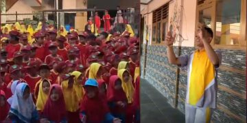 Ratusan Murid MI Baitussalam Antusias Ikuti Senam Sehat Rutin