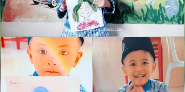 Kegiatan Kognitif Anak-anak PaudQu Baitusslam