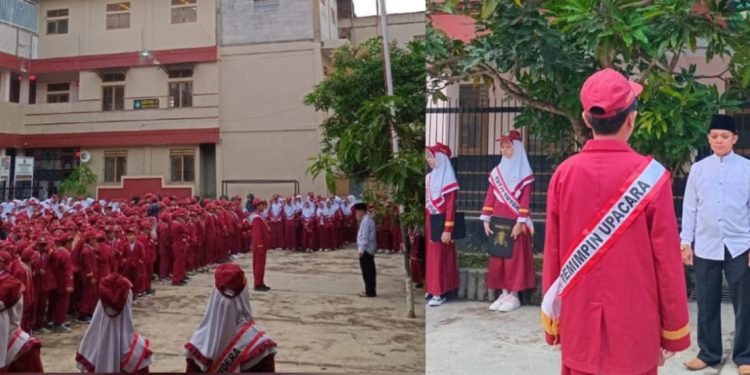 Merah Putih Berkibar di MI Baitussalam Cisaat