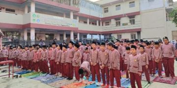 Kegiatan Rutinitas Jumat Dhuha Berjamaah di MI Baitussalam