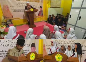 Santri Tahfidz Al-Quran Fathiyyah Zahra Gelar Muhadhoroh
