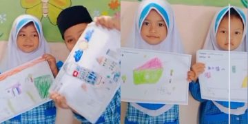 Siswa PaudQu Baitussalam Belajar Mewarnai Rumah Impian
