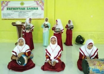 Santri Tahfidz Fathiyyah Zahra Pertajam Latihan Marawis Jelang Haflah ke-4