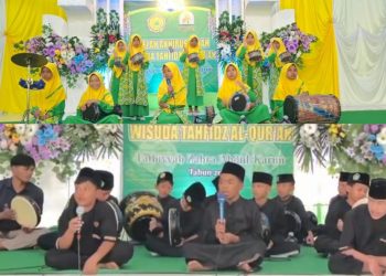 Marawis Santri Tahfidz Fathiyyah Zahra Tampil Memukau di Acara Haflah Akhirussanah ke-4