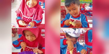 Cooking Class Latih Motorik Halus Anak-anak PaudQu Baitussalam