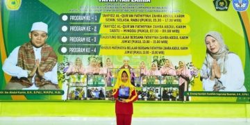 Senyum Menawan Kayla, Saat Bergabung di Tahfidz Al-Quran Fathiyyah Zahra Abdul Karim
