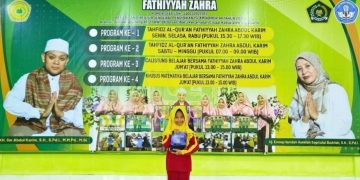 Senyum Menawan Kayla, Saat Bergabung di Tahfidz Al-Quran Fathiyyah Zahra Abdul Karim