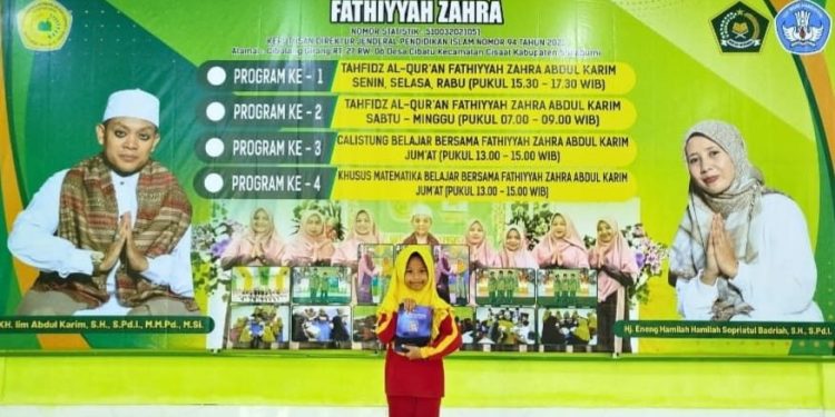 Senyum Menawan Kayla, Saat Bergabung di Tahfidz Al-Quran Fathiyyah Zahra Abdul Karim
