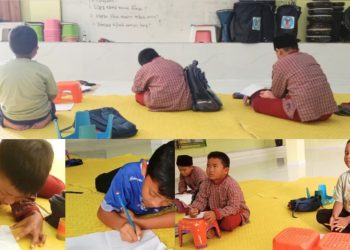 Siswa Fathiyyah Zahra Belajar Calistung dan Matematika Bersama