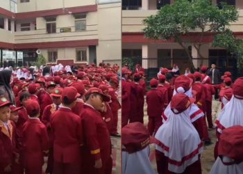 Ke Khidmatan Upacara Bendera di MI Baitussalam