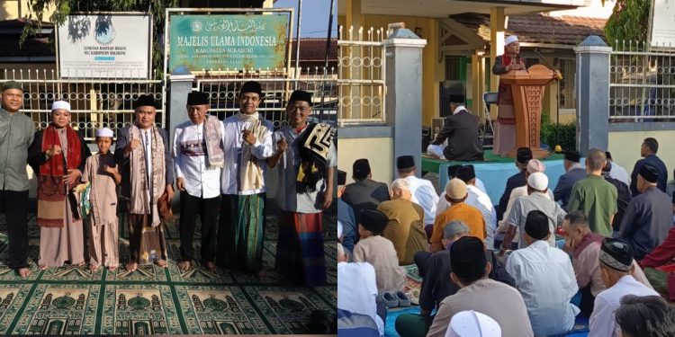 Sholat Idulfitri 1447 H, Ribuan Jemaah Masjid Besar Cisaat Antusias Simak Khutbah KH. Iim Abdul Karim
