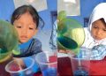 Keseruan Anak-anak TKQ Baitussalam, Saat Belajar Mewarnai Benda Cair