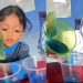 Keseruan Anak-anak TKQ Baitussalam, Saat Belajar Mewarnai Benda Cair