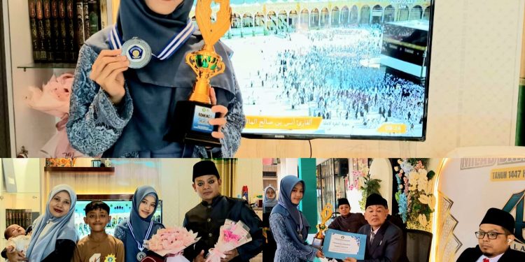 Prestasi Membanggakan Fathiyyah Zahra Abdul Karim, Tiga Tahun Rangking 1 di MTs Baitussalam