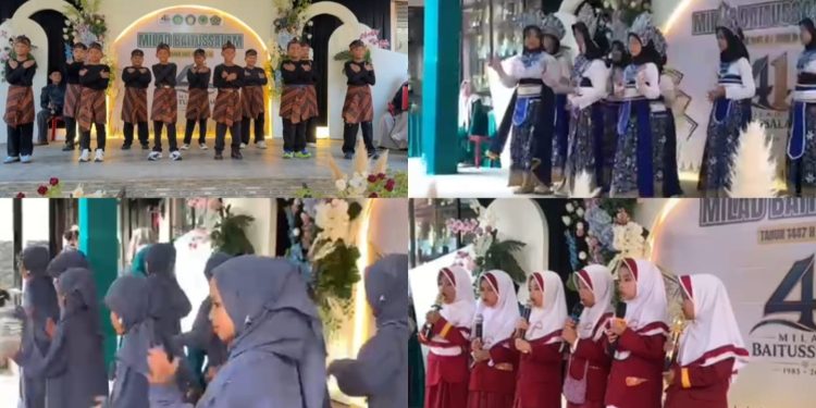 Penampilan Kreasi Siswa di Milad Ke-41 Memukau Penonton