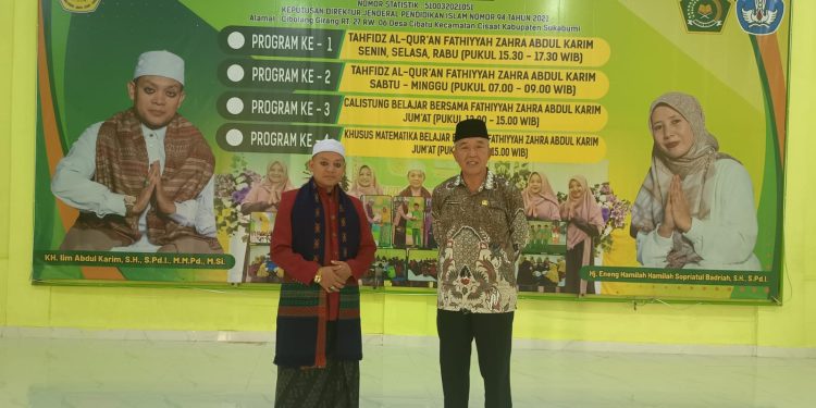 Ketua Pokjawas Kemenag Kab Sukabumi Monitoring ke Tahfidz Al-Quran Fathiyyah Zahra, Ayo Mendaftar dan Tanamkan Cinta Al-Quran Sejak Dini