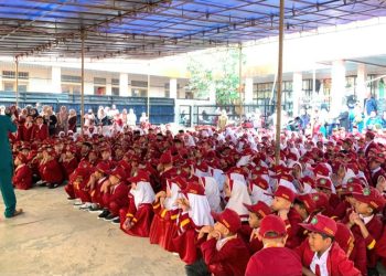 Hari Pertama Masuk Sekolah, Siswa PaudQu dan MI Baitussalam Ikuti Penyampaian Tatib Sekolah