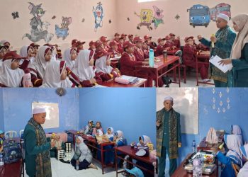KH Iim Abdul Karim Monitoring MPLS Siswa Baru PaudQu dan MI Baitussalam