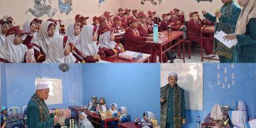 KH Iim Abdul Karim Monitoring MPLS Siswa Baru PaudQu dan MI Baitussalam