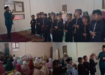 Kepala MI Baitussalam Pandu Siswa Sholat Dhuha Berjamaah