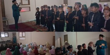 Kepala MI Baitussalam Pandu Siswa Sholat Dhuha Berjamaah