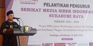 KH Iim Abdul Karim Didaulat Pimpin Doa di Pelantikan SMSI Sukabumi Raya