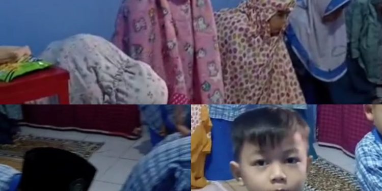Siswa PAUDQu Baitussalam Gelar Sholat Dhuha Berjamaah