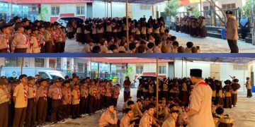Kepala MI Baitussalam Berikan Pengarahan Pentingnya Paramuka dan Kediplinan