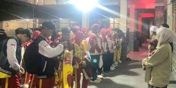 MI Yanba Lepas Pleton Paskibra Menuju Lomba LKBB Tingkat Jabar di Darul Ihsan Sukabumi