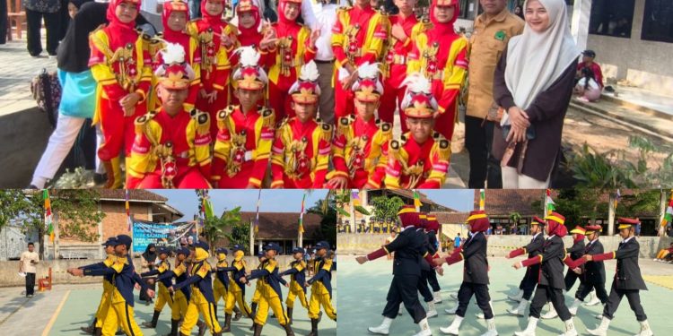 Kemenag Kab Sukabumi Sapa dan Apresiasi Paskibra MI Baitussalam