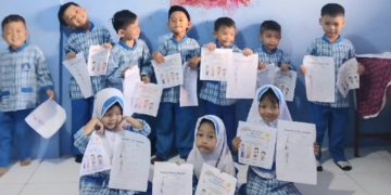 Anak-anak PaudQu Baitussalam Terus Belajar dengan Ceria