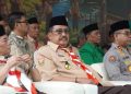 Bupati Sukabumi Hadiri Apel Kebangsaan Kemah Nasional Pramuka PUI di Selabintana