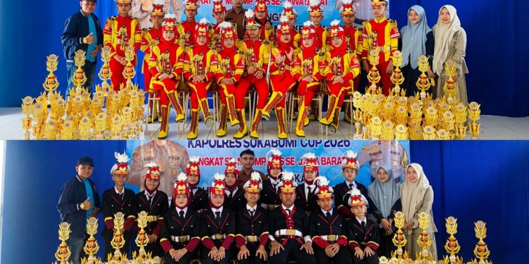 Paskibra MI Baitussalam Kembali Boyong Trofi dan Juara LKBB Piala Kapolres Sukabumi Se-Jawa Barat