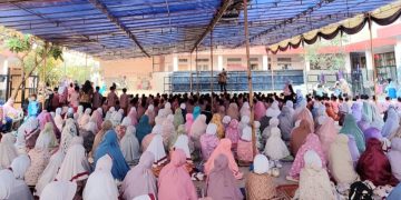 Menjemput Berkah Pagi Hari, Siswa MI dan PAUDQu Baitussalam Cisaat Rutin Sholat Dhuha Berjamaah