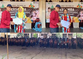 Apresiasi Keaktifan Siswa, 15 Regu Persamiba MI Baitussalam Borong Penghargaan Favorit dan Teraktif