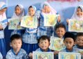 Kenalkan Gizi Sejak Dini, Murid PAUDQu Baitussalam Cibolang Girang Cisaat, Kreasikan Karya ‘Makanan Sehat’