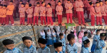 Ratusan Siswa PAUDQU dan MI Baitussalam Sukabumi Gelar Sholat Dhuha Berjamaah