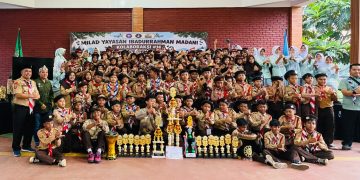 Rebut Piala Bergilir dan 16 Trofi, Pramuka MI Baitussalam Kukuhkan Diri sebagai Juara Umum